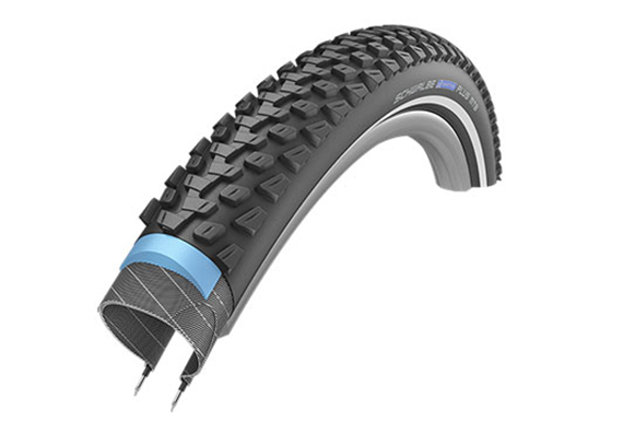 Купить Покрышка. 26x2.25 MARATHON PLUS MTB S-Guard B/B+RT (светоотр полоса) HS468 DC, 67EPI 36B SCHWALBE