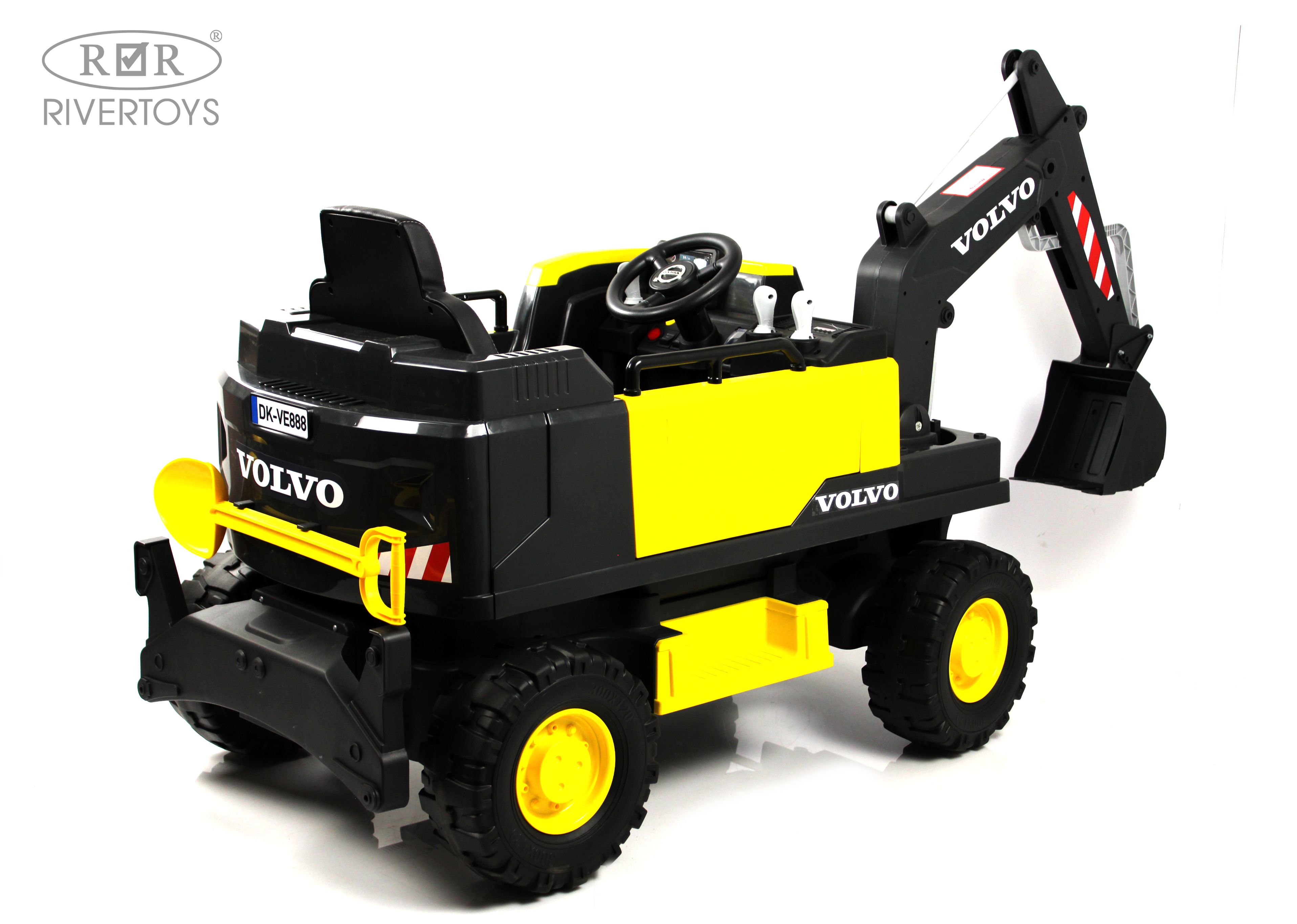 Купить Детский электромобиль RIVERTOYS трактор Volvo Y444YY