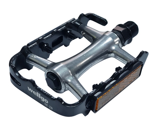 Купить Педали WELLGO M20, совместимы с туклипсами