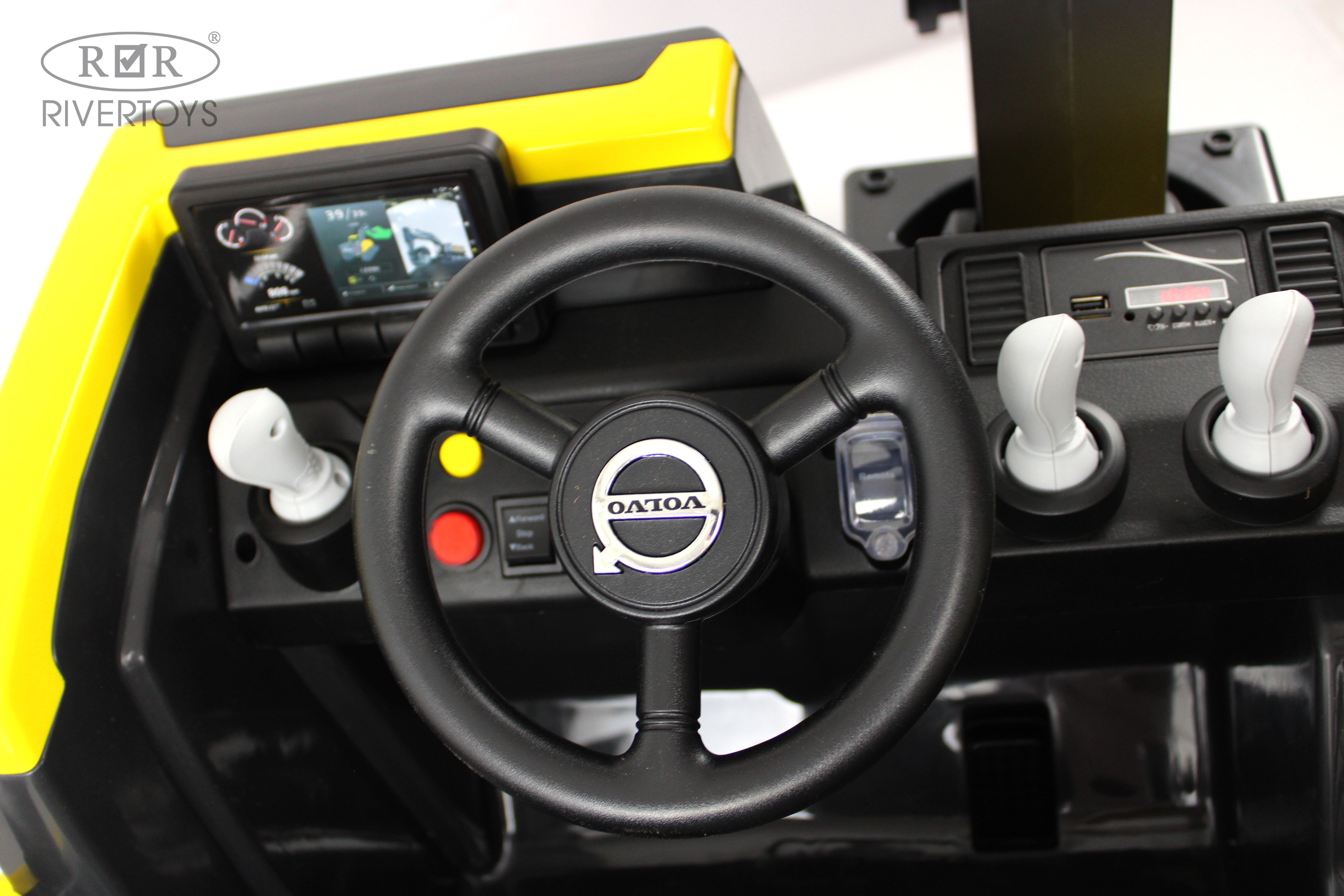 Купить Детский электромобиль RIVERTOYS трактор Volvo Y444YY