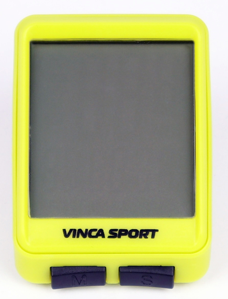Купить Велокомпьютер Vinca Sport V-1507, 12 функций, желтый/черный