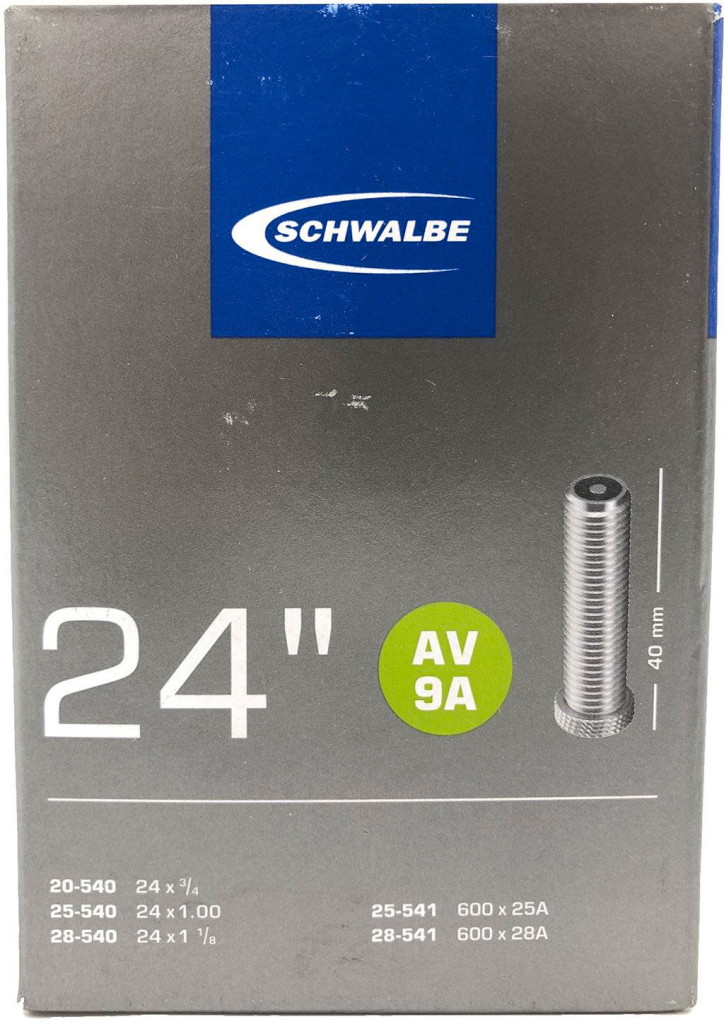 Купить Камера SCHWALBE 24x1.00 дюймов  20/28-540 25/28-541 авто AV9A IB AGV 40 мм