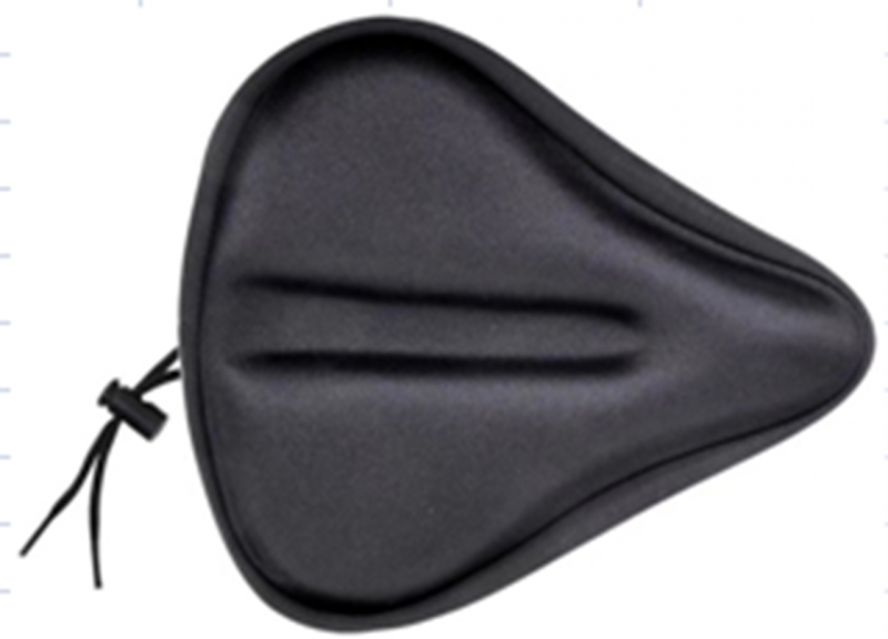 Купить Накладка гелевая на седло Vinca Sport XD09 черная, размер 270х240мм, вес 270 гр