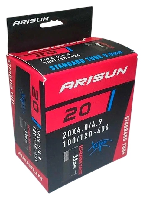 Купить Камера ARISUN 20 дюймов x4.00/4.90 (100/120-406), вело 33мм для фэтбайка