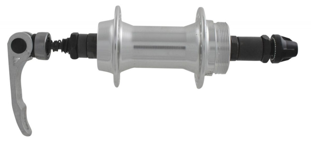 Купить Втулка задняя 32H экцентрик, под трещетку, серебристая 