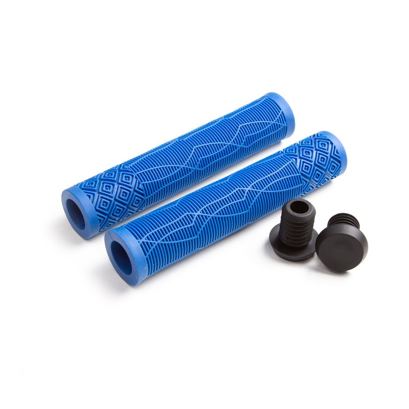 Купить Ручки CLARK`S С132 на руль резиновые 168мм, пластик. заглушки синие