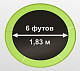 Купить Батут OXYGEN FITNESS Standard 6 футов, внутренняя сетка светло-зеленый